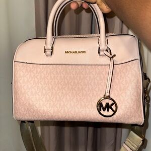Michael Kors Light Pink Signature Satchel